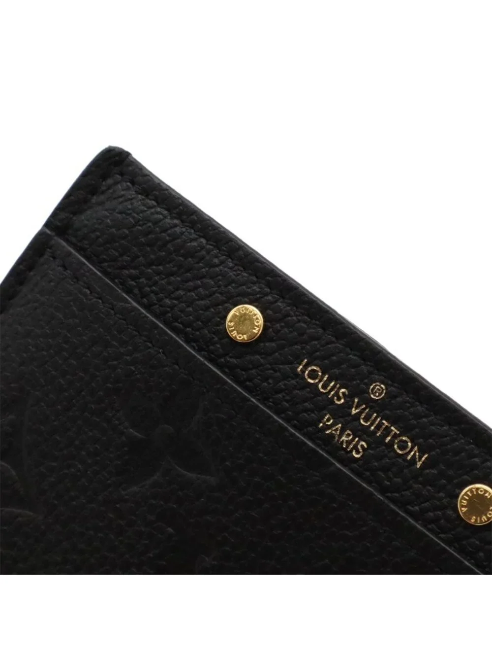 Louis Vuitton Monogram Empreinte Card Holder Sample Case Business Noir Black